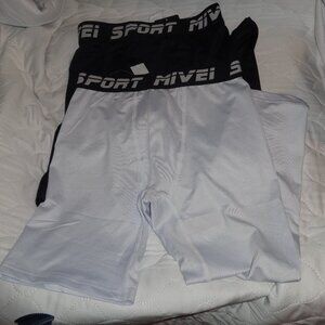 LOT OF 2 MIVEI BOYS ONE-LEG COMPRESSION PANTS SIZE L NWT
